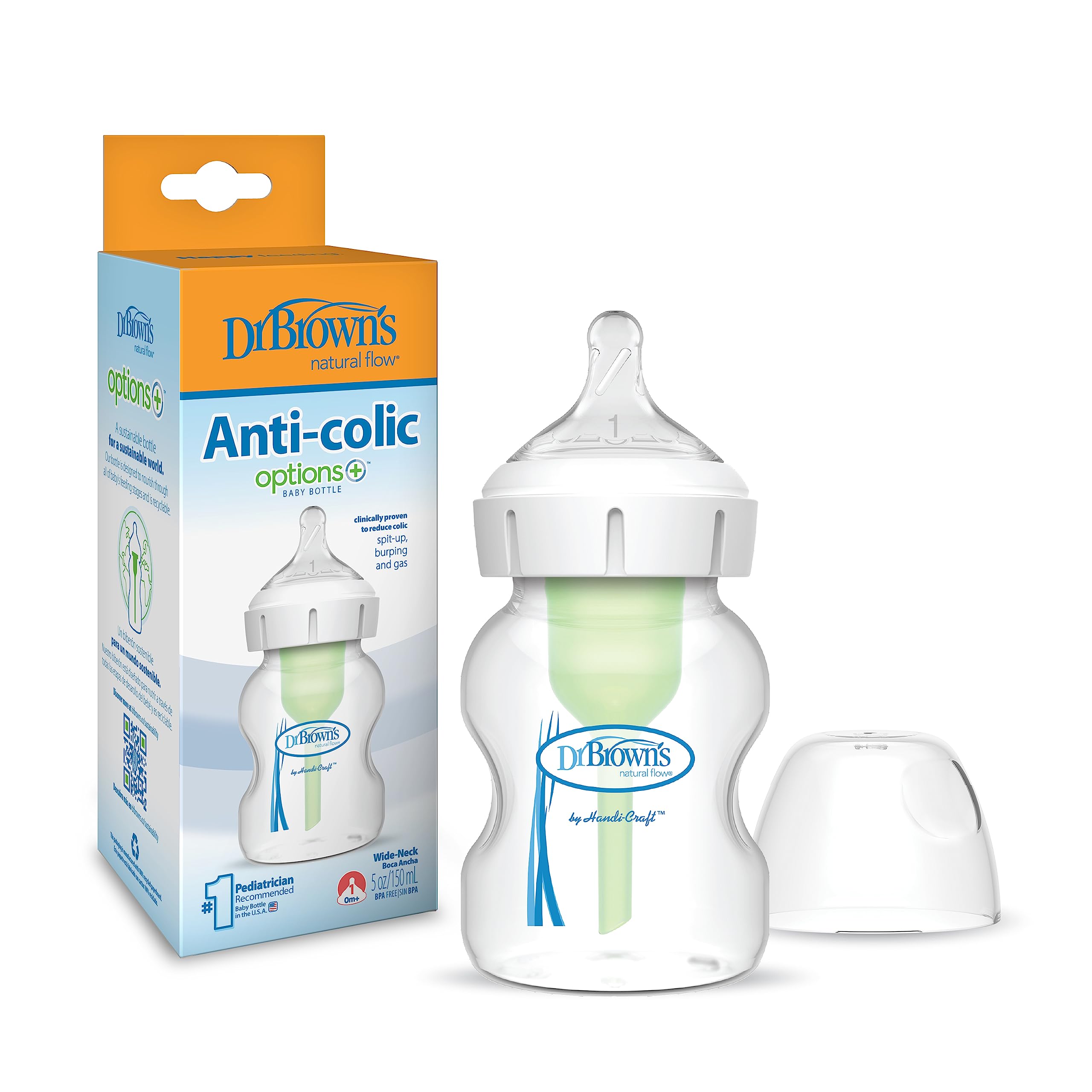 Dr. Brown's Natural Flow Anti-Colic Wide-Neck Baby Bottle