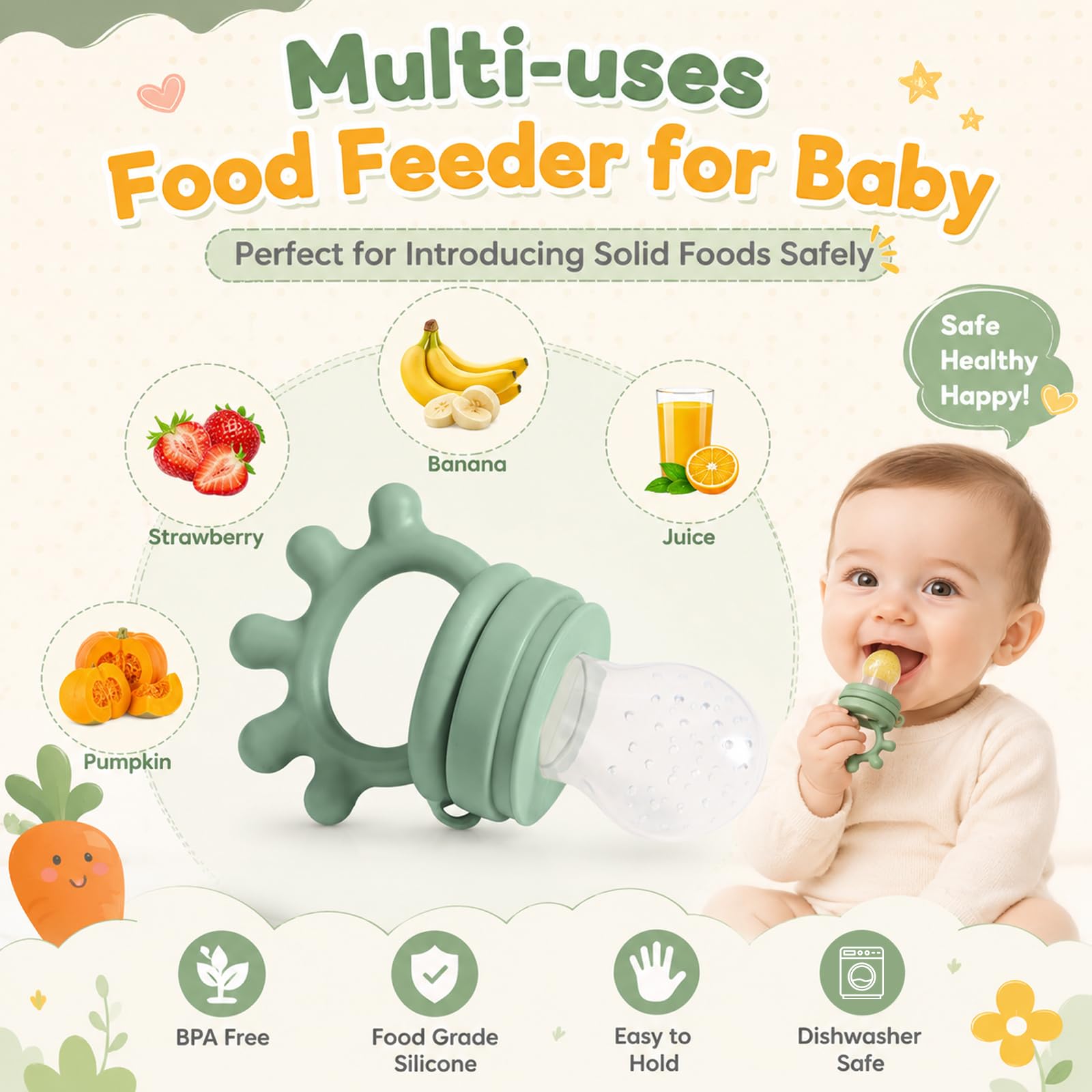 22-Piece Silicone Baby Feeding Set