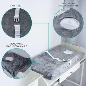 Baby Changing Pad Set with Light & Cover