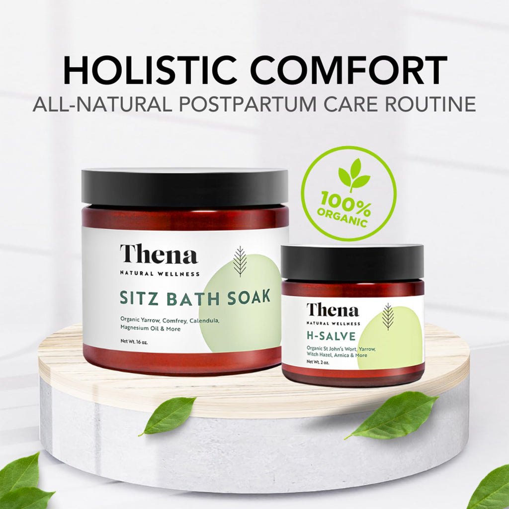 Natural Hemorrhoid Relief Cream & Sitz Bath Soak Set