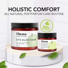 Natural Hemorrhoid Relief Cream & Sitz Bath Soak Set