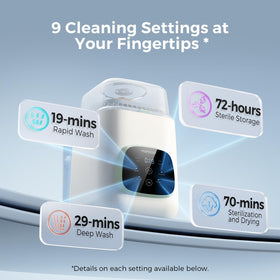 Momcozy KleanPal Pro All-in-One Bottle Washer, Sterilizer & Dryer - Matte