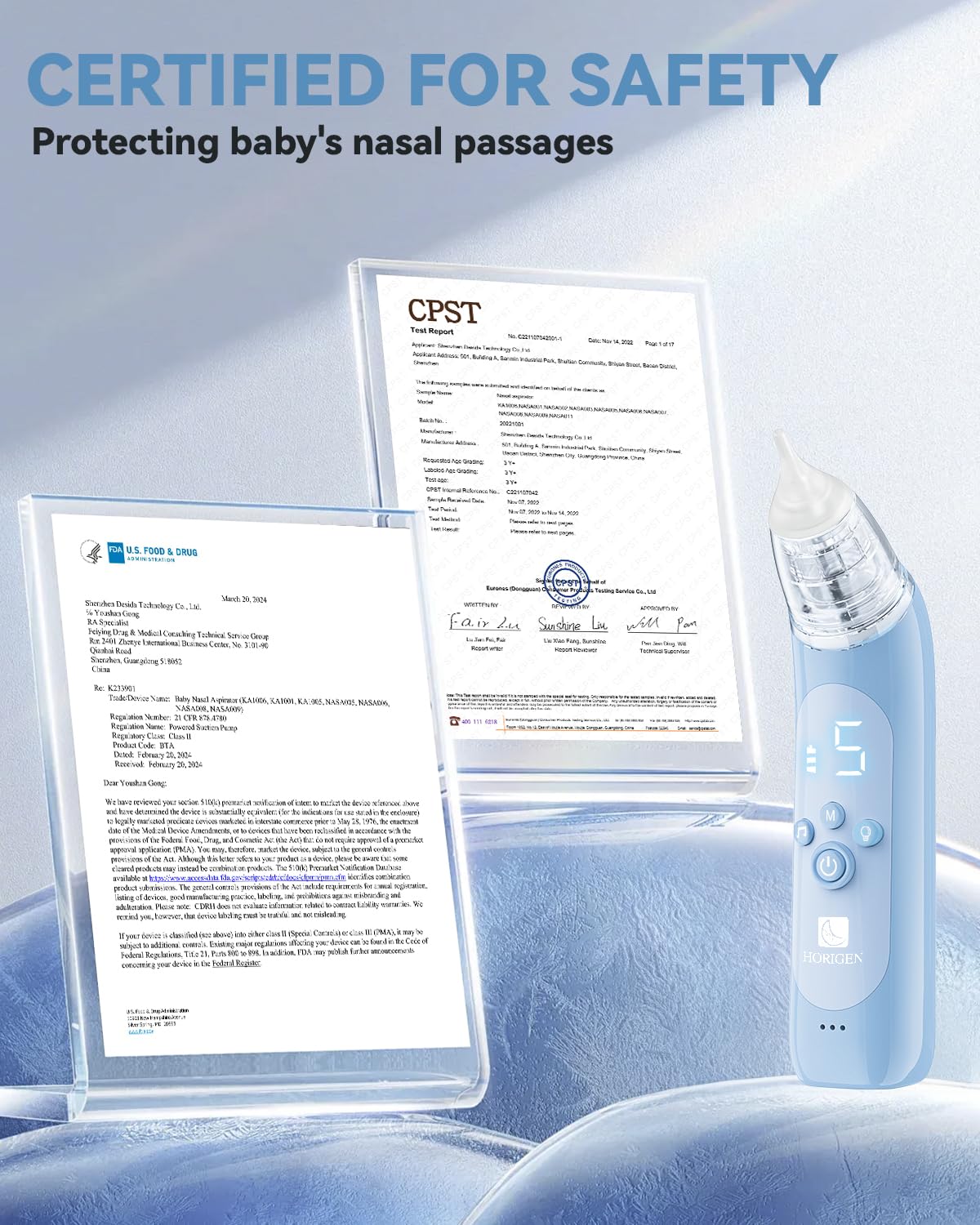 Electric Baby Nasal Aspirator with 5 Suction Levels