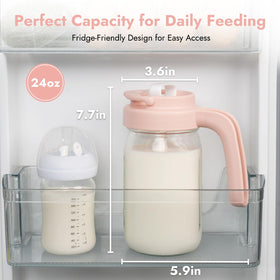 Papablic Bottle Washer Glass Formula Mixing Pitcher