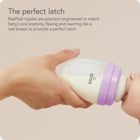 Hybrid Baby Bottle Feeding Set with Anti-Colic Nipples