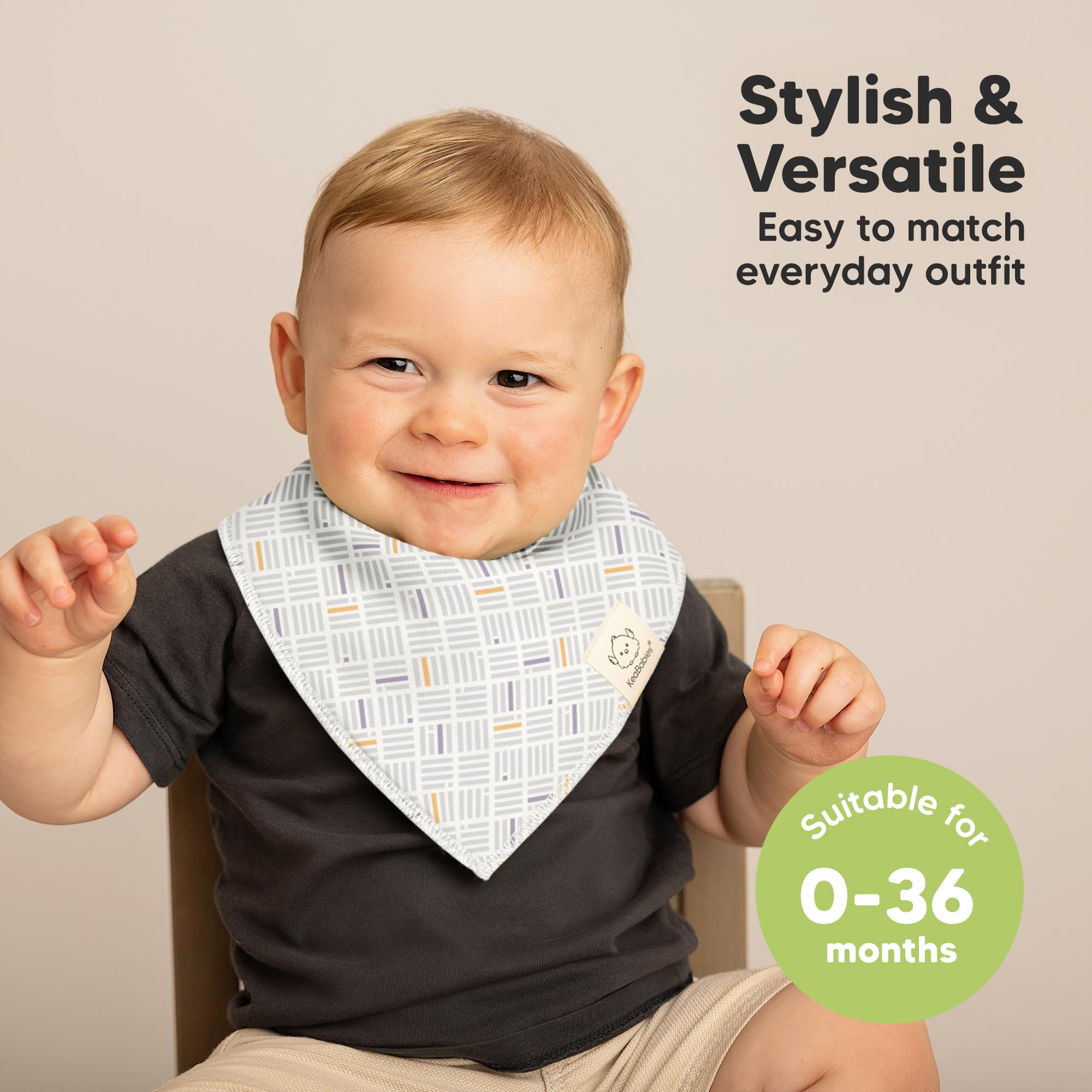 Baby Bandana Bibs & Burp Cloth Set, 16-Pack
