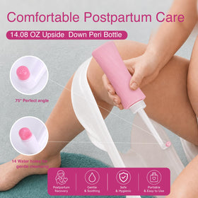 Postpartum Recovery Essentials Kit with Peri Bottle & Ice Pads