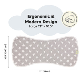 Baby Bandana Bibs & Organic Burp Cloth Set, 15-Pack
