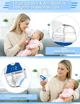2-in-1 Electric Baby Nasal Aspirator with Powerful Suction