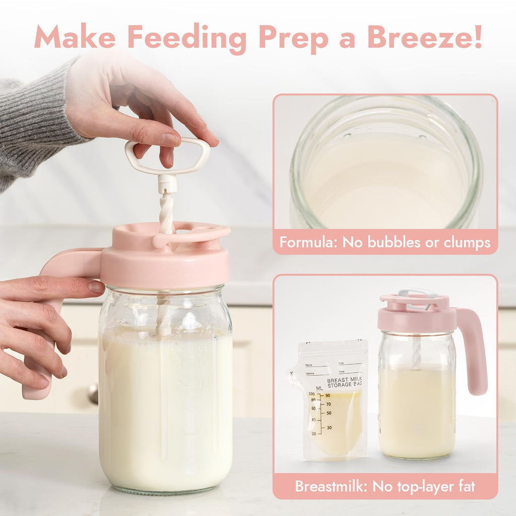 Papablic Bottle Washer Glass Formula Mixing Pitcher