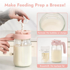 Papablic Bottle Washer Glass Formula Mixing Pitcher