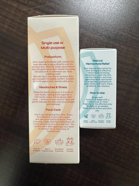 Postpartum Recovery Care Bundle with Witch Hazel Spray & Comfort Oil
