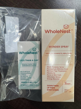 Postpartum Recovery Care Bundle with Witch Hazel Spray & Comfort Oil