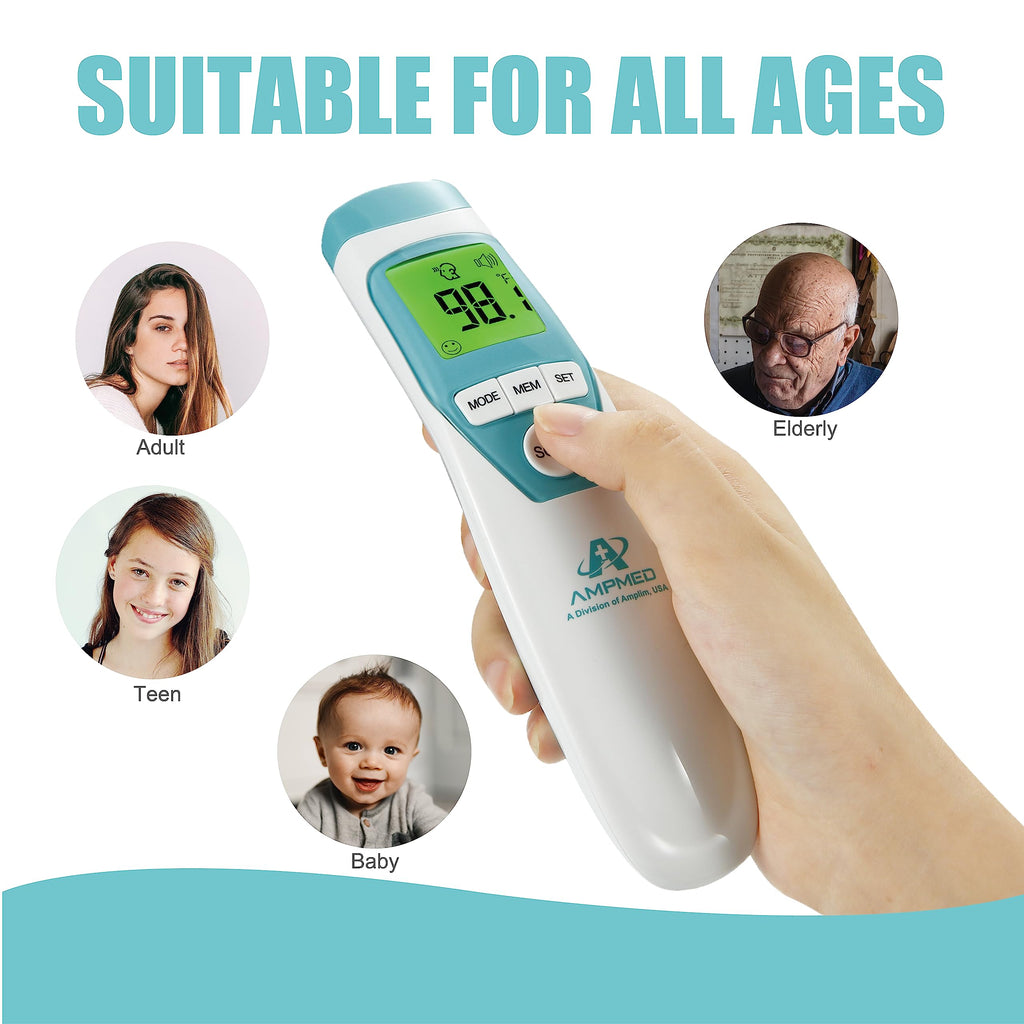 Non-Contact Infrared Forehead Thermometer, 4-Pack