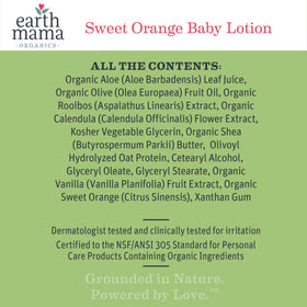 Earth Mama Baby Lotion, Sweet Orange, 8 Fluid Ounce