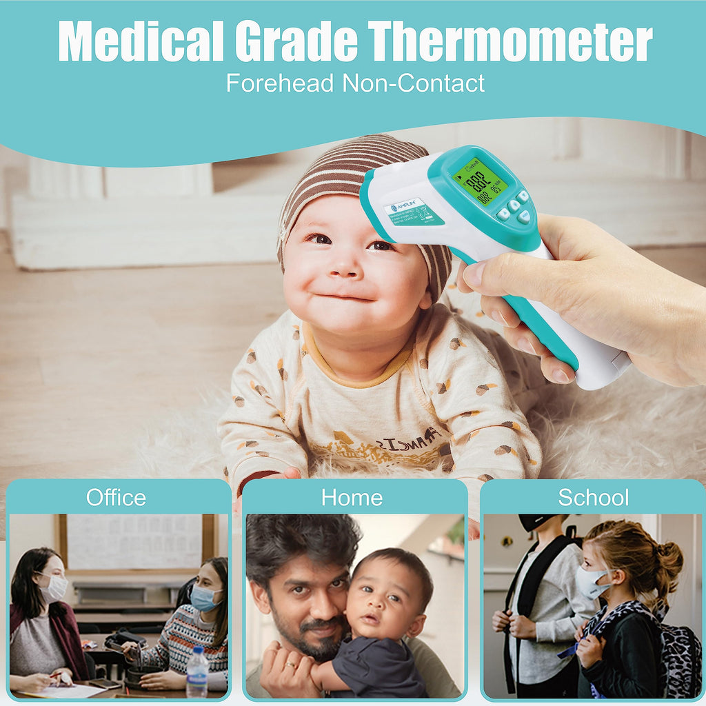 Non-Contact Infrared Forehead Thermometer, 4-Pack