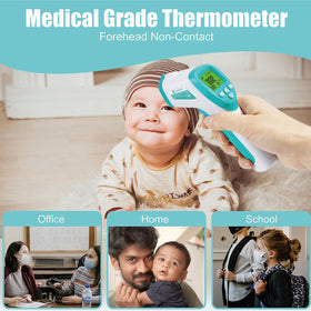 Non-Contact Infrared Forehead Thermometer, 4-Pack