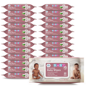 MED PRIDE Unscented Baby Wipes, pack of 1