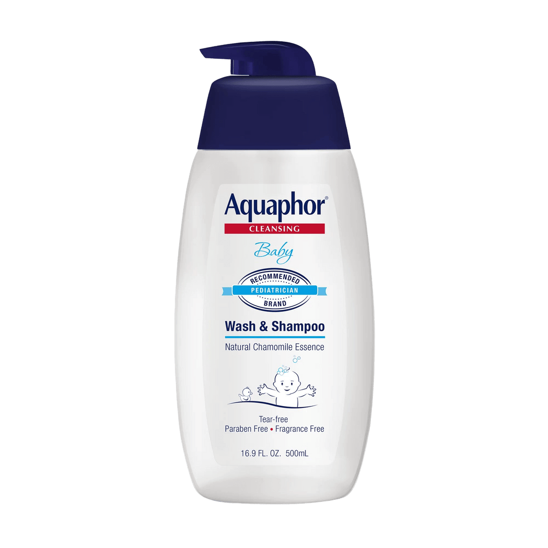 Aquaphor Baby Cleansing Wash And Shampoo 16 Ounce Pump